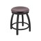 Holland Bar Stool Co 18" Swivel Vanity Stool, Pewter Finish, Dark Cherry Oak Seat 80218PWDCOak - alternate 1